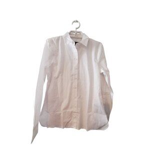 J Crew nwt Regenerative cotton Wren slim fit shirt womens 4 white button up